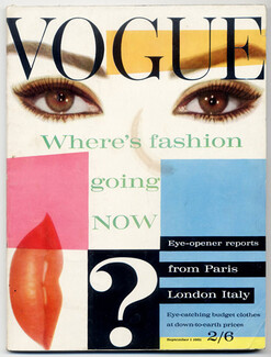 UK Vogue British Magazine1961 September, The Collections: PARIS, ITALY & LONDON