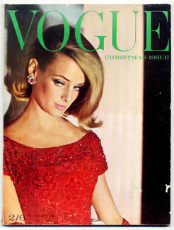 UK Vogue British Magazine 1961 December, Lanvin Castillo, Christian Dior, René Gruau, Mary Talbot, Nureyev, 148 pages
