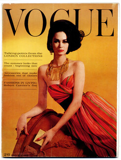 UK Vogue British Magazine 1962 March 15th, London Collections