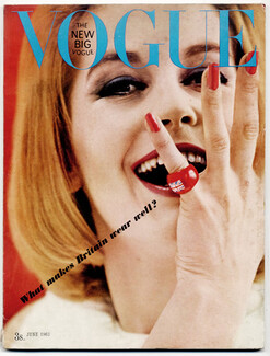 UK Vogue British Magazine 1963 June, What makes Britain wear well, Peter Rand, David Bailey, 136 pages