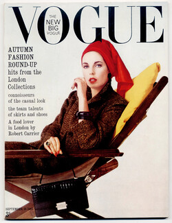 UK Vogue British Magazine 1963 September 15th The London collections, 140 pages