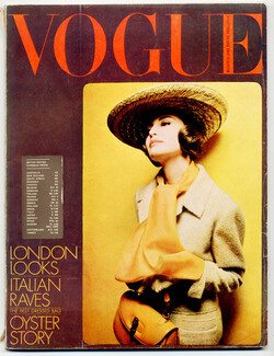 UK Vogue British Magazine 1964 March 15th, London looks, Donald Silverstein, David Bailey, Frank Horvat, Chanel, 140 pages