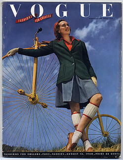 Vogue USA 1940 August 15th, Toni Frissel, Horst, John Rawlings, René Bouët-willaumez, Carol Bruce