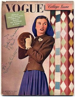 Vogue USA 1941 August 15th, Horst, Elsa Schiaparelli, Eric, John Rawlings