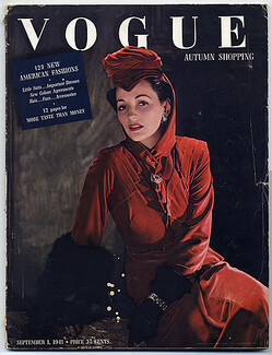 Vogue USA 1941 September, Nettie Rosenstein, Horst, Eric