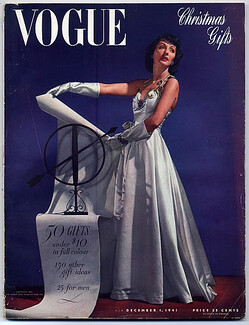 Vogue USA 1941 December, Hattie Carnegie, John Rawlings, Lucille Corcos, René Bouché, Nettie Rosenstein
