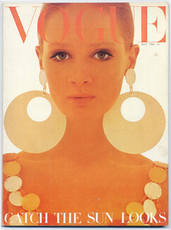 UK Vogue British Magazine 1966 May, Paco Rabanne, David Bailey, 184 pages