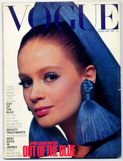 UK Vogue British Magazine 1967 February, Photo David Bailey, Jean Cocteau, Pablo Picasso, 102 pages