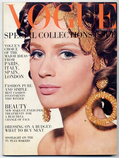 UK Vogue British Magazine 1967 September, Photo Ronald Traeger, Pierre Cardin, Jeanne Lanvin