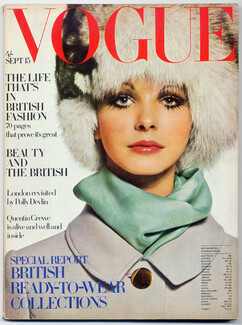 UK Vogue British Magazine 1968 September 15th, Photo David Bailey, Dorville, Marisa Berenson