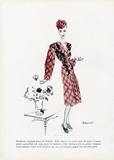 Madeleine Vramant 1943 Brénot Fashion Illustration