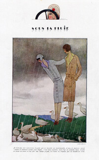 André Edouard Marty 1924 Jane Regny, Raincoats