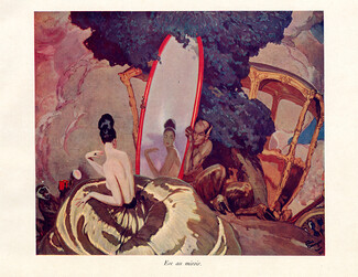 Jean-Gabriel Domergue 1921 "Eve au miroir"