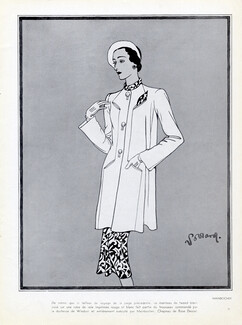 Mainbocher, Dressmakers — Vintage original prints and images
