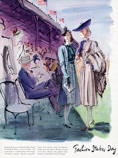 René Bouët-Willaumez 1940 Mannequins in Models from New York Shops
