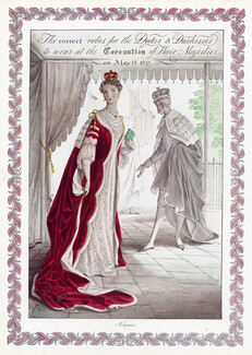 Rex Whistler 1937 The Correct Robes for the Dukes & Duchesses, Coronation, Molyneux
