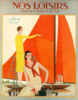 Paul Valentin 1926 Yachting, Nos Loisirs Cover
