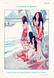 Fabiano 1931 Vahinées, Moorèa, Tahiti