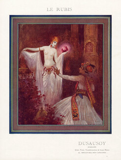 Dusausoy 1924 "Le Rubis" "The Ruby" Oriental Girl