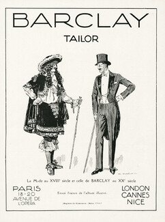 Barclay (Men's Clothing) 1924 Tailor, M.Mahut