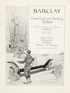 Barclay (Men's Clothing) 1924 Hunter, Automobile