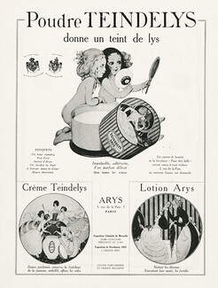 Arys (Cosmetics) 1924 Poudre Teindelys, Gerda Wegener