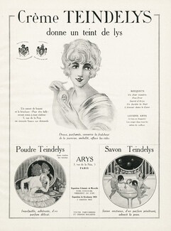 Arys (Cosmetics) 1924 Crème Teindelys, Gerda Wegener