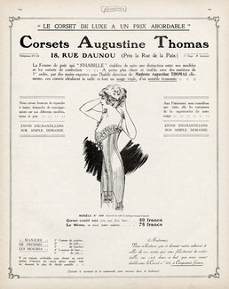 Augustine Thomas (Corsetmaker) 1912 Corset