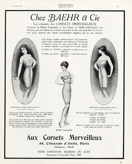 Baehr (Corsetmaker) 1913 Aux Corsets Merveilleux