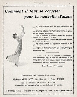 Mme Guillot (Corsetmaker) 1912 Corset "L'Ombre"
