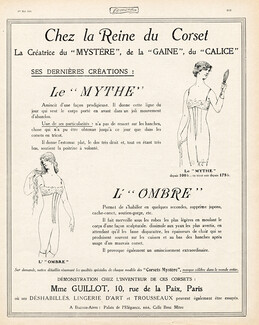 Mme Guillot (Corsetmaker) 1913 Corsets l'Ombre et le Mythe