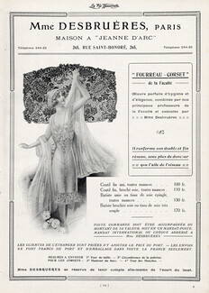 Madame Desbruères (Corsetmaker) 1913 Maison "A Jeanne d'Arc"
