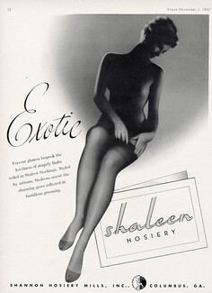 Shaleen (Hosiery, Stockings) 1943 Exotic
