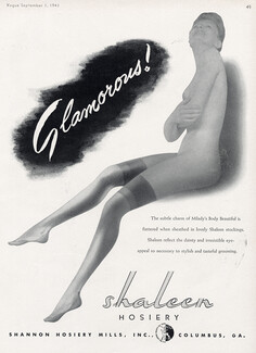 Shaleen (Hosiery, Stockings) 1943 Glamorous