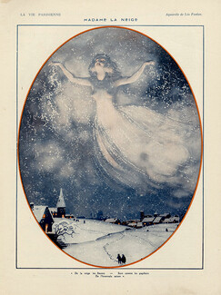 Léo Fontan 1921 "Madame La Neige" Winter Snow