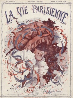 Leo Fontan 1919 La Vie Parisienne Cover, Carnival Costume