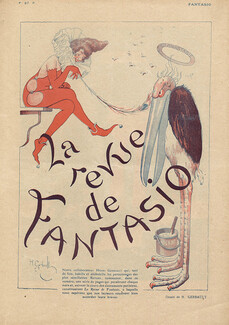 Henry Gerbault 1917 La Revue de Fantasio Costume Disguise Bird