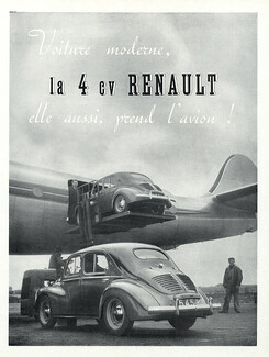 Renault 1949 La 4cv prend l'avion !