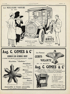 Ariès & Aug. Gomès & Cie 1911 Touraine, Kite, air toys