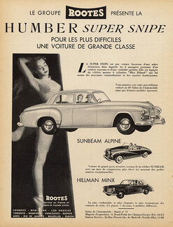Rootes 1953 Models Humber Super Snipe, Sunbeam Alpine, Hillman Minx