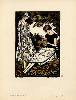 Un Peu Beaucoup, 1920 - Fernand Simeon. La Gazette du Bon Ton, n°5 — Planche 34