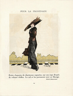 Zimmermann 1912 "Pour la Promenade" F. Boscher, Gazette du Bon Ton