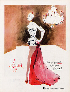Kayser (Hosiery, Stockings) 1950 Saul Bolasni