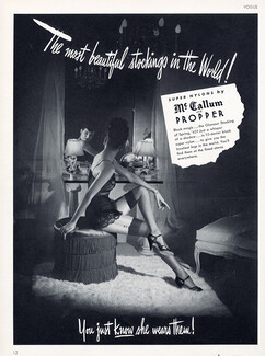 Mc Callum (Hosiery, Stockings) 1942 Super Nylons