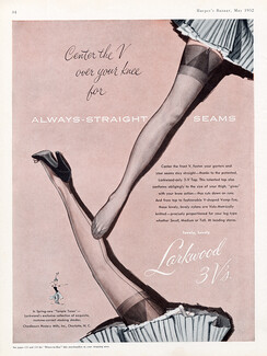 Larkwood (Hosiery, Stockings) 1952 Always-straight seams