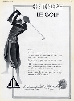 JIL André Gillier (Socks) 1930 Golfer