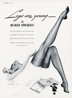 Quaker (Hosiery, Stockings) 1942