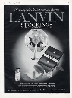 Lanvin (Hosiery, Stockings) 1952 First time in America