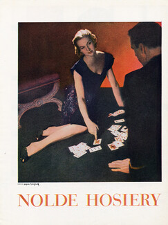 Nolde Nylons (Hosiery, Stockings) 1945 Playing Cards