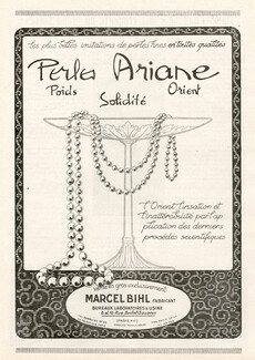 Marcel Bihl "Perles Ariane" 1926 Oriental Pearls, Jewels